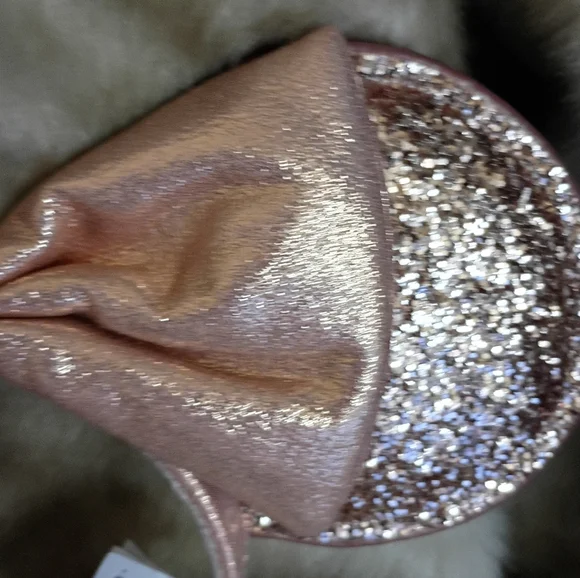 NWOT Disney Minnie Mouse Rose Gold Sequined Ear Headband Disney World - Picture 3 of 5